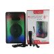 Акустична система Bluetooth караоке RX-8136 10W 2400mAh з RGB підсвічуванням дротовим мікрофоном і пультом ДУ