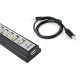 Розгалужувач на 10 портів USB HUB Можливість підключити безліч USB-пристроїв Чорний