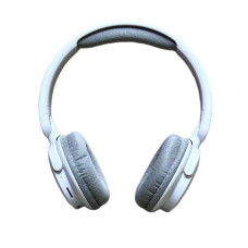 Бездротові накладні Bluetooth навушники з мікрофоном WH220 Навушники з функцією FM радіо Білі