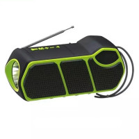 Багатофункціональна бездротова Bluetooth колонка GD-LITE-11 Колонка з ліхтариком та сонячною батареєю