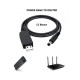 Кабель живлення для роутера від USB, повербанка- DC (5,5 2.1 мм) 12 Вольт