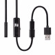 Ендоскоп з камерою та Micro-USB на 2 метри та LED підсвічуванням на 7 мм Гнучкий ендоскоп із дзеркалом та магнітом