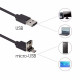 Ендоскоп з камерою та Micro-USB на 2 метри та LED підсвічуванням на 7 мм Гнучкий ендоскоп із дзеркалом та магнітом