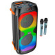 Портативна акустична система з пультом та 2 мікрофонами HOCO BS53 Bluetooth колонка з RGB підсвічуванням