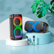 Портативна акустична система з пультом та 2 мікрофонами HOCO BS53 Bluetooth колонка з RGB підсвічуванням