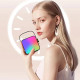 Портативна Bluetooth колонка з 2 караоке мікрофонами Music With Karaoke Рожева Колонка RGB з підсвічуванням