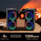 Портативна бездротова Bluetooth колонка NB-041 Компактна колонка з RGB підсвічуванням та гарним звуком