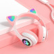 Бездротові накладні Bluetooth навушники Cat Ear STN-28 Навушники з вушками та підсвічуванням Велика упаковка