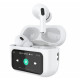 Bluetooth навушники вкладки в кейсі для зарядки з дисплеєм A15 Pro Білі