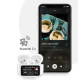 Bluetooth навушники вкладки в кейсі для зарядки з дисплеєм A15 Pro Білі