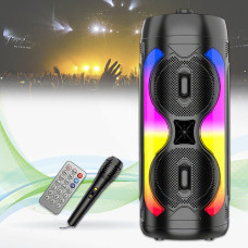 Музична Bluetooth колонка з дротовим мікрофоном та пультом ZQS6232