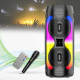 Музична Bluetooth колонка з дротовим мікрофоном та пультом ZQS6232