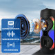 Музична Bluetooth колонка з дротовим мікрофоном та пультом ZQS6232
