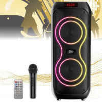 Музична колонка з бездротовим мікрофоном та пультом ZQS8210 Bluetooth