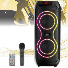 Музична колонка з бездротовим мікрофоном та пультом ZQS8210 Bluetooth