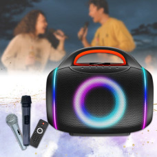Музична колонка з бездротовим мікрофоном та пультом ZQS8210 Bluetooth