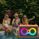 Музична колонка з двома бездротовими мікрофонами SP-240924-2 RGB Bluetooth