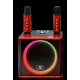 Колонка Bluetooth з 2 караоке мікрофонами та RGB підсвічуванням YS-309