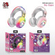 Навушники Bluetooth накладні з RGB підсвічуванням та Hello Kitty PG-706H