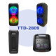 Колонка Bluetooth  TTD-2809 20Вт з караоке мікрофоном та пультом управління та підсвічуванням