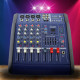 Активний 4-канальний аудіо мікшер підсилювач звуку з Bluetooth Mixer BT 4200D 4CH