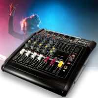 4-канальний активний аудіо-мікшер підсилювач звуку з Bluetooth Mixer BT 5300D