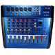 Підсилювач звуку 7 канальний аудіо мікшер з Bluetooth Mixer BT 6300D