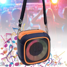 Бездротова Bluetooth колонка з підставкою для телефону та ремінцем SY-308 Помаранчевий