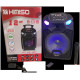 Бездротова Bluetooth колонка з мікрофоном, пультом та світломузикою Kimiso QS-627 12