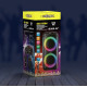 Переносна акумуляторна Bluetooth колонка з LED RGB підсвічуванням та мікрофоном ZXX-5504 1000Вт