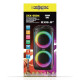 Переносна акумуляторна Bluetooth колонка з LED RGB підсвічуванням та мікрофоном ZXX-5504 1000Вт