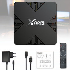 Приставка TV-BOX X98H 4/32 ГБ на Android 12 з пультом та підтримкою 4K