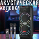 Потужна акустична колонка 100W з пультом та 2 мікрофонами TWS ZXX-5560