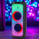 Акустична колонка 100W з RGB-підсвічуванням, пультом та 2 мікрофонами ZXX-5590