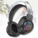 Накладні Bluetooth навушники з шумозаглушенням та RGB-підсвічуванням BT600 Чорний