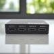 HDMI-розгалужувач на 4 порти з LED-індикацією та каскадним підключенням SPLITTER