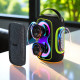 Бездротова Bluetooth колонка з двома динаміками та RGB підсвічуванням Hopestar H59 Чорна
