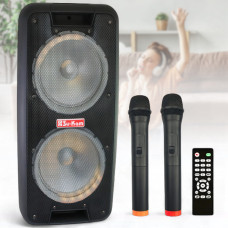 Портативна Bluetooth колонка з LED-підсвічуванням та 2 мікрофонами Su-Kam 1010