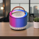 Портативна Bluetooth-колонка з двома мікрофонами та RGB-підсвічуванням K52 Рожева