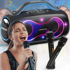Портативна Bluetooth-колонка з підсвічуванням та мікрофонами Hopestar Party Box 168 400W
