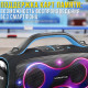 Портативна Bluetooth-колонка з підсвічуванням та мікрофонами Hopestar Party Box 168 400W