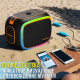 Портативна Bluetooth-колонка з TWS, RGB-підсвічуванням і вологозахистом IPX5 SOONBOX S9900 120W