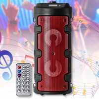 Портативна Bluetooth колонка з пультом ДУ і ремінцем для перенесення ZQS-4210 12W Червоний