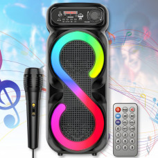 Портативна Bluetooth колонка з мікрофоном, пультом ДК і RGB-підсвічуванням ZQS-4270M 16W