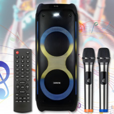 Портативна Bluetooth колонка з мікрофонами, пультом ДК та підтримкою TWS ZXX-5580 80W