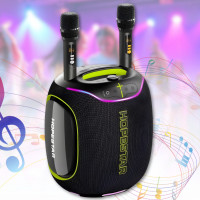 Портативна Bluetooth колонка з мікрофонами та RGB підсвічуванням Hopestar Party Box 600 300W