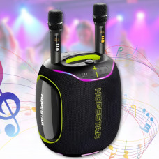 Портативна Bluetooth колонка з мікрофонами та RGB підсвічуванням Hopestar Party Box 600 300W