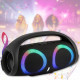 Портативна Bluetooth колонка з RGB підсвічуванням та акумулятором 3000mAh ZQS-L29 50W Чорний