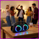 Портативна Bluetooth колонка з RGB підсвічуванням та акумулятором 3000mAh ZQS-L29 50W Чорний