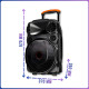 Портативна Bluetooth колонка з 2 бездротовими мікрофонами Su-Kam SU 612 200W
